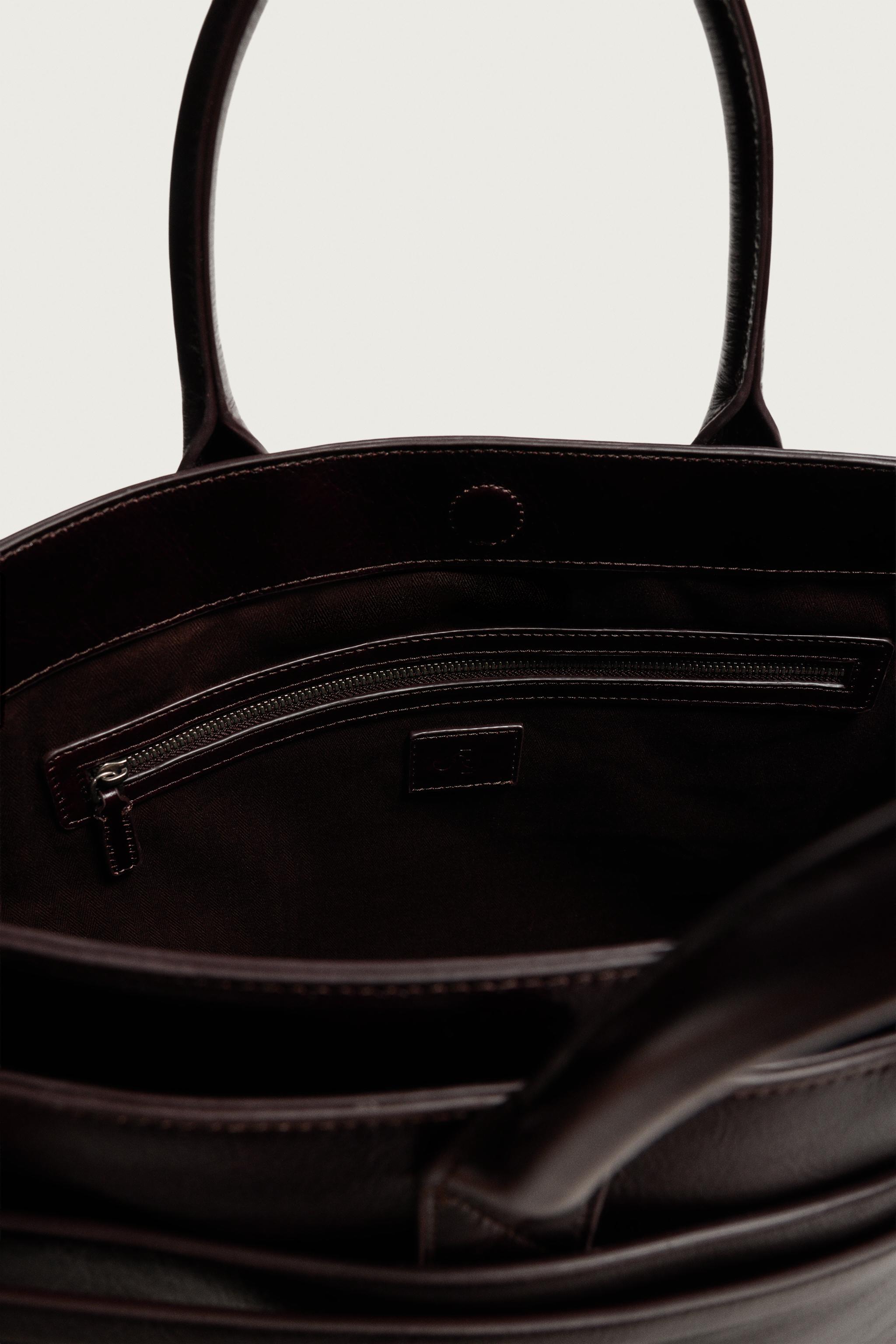 LEATHER SHOPPER BAG
